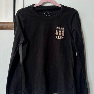 Girls Billabong Long-Sleeve T-Shirt | Casual Pineapples | Size Small